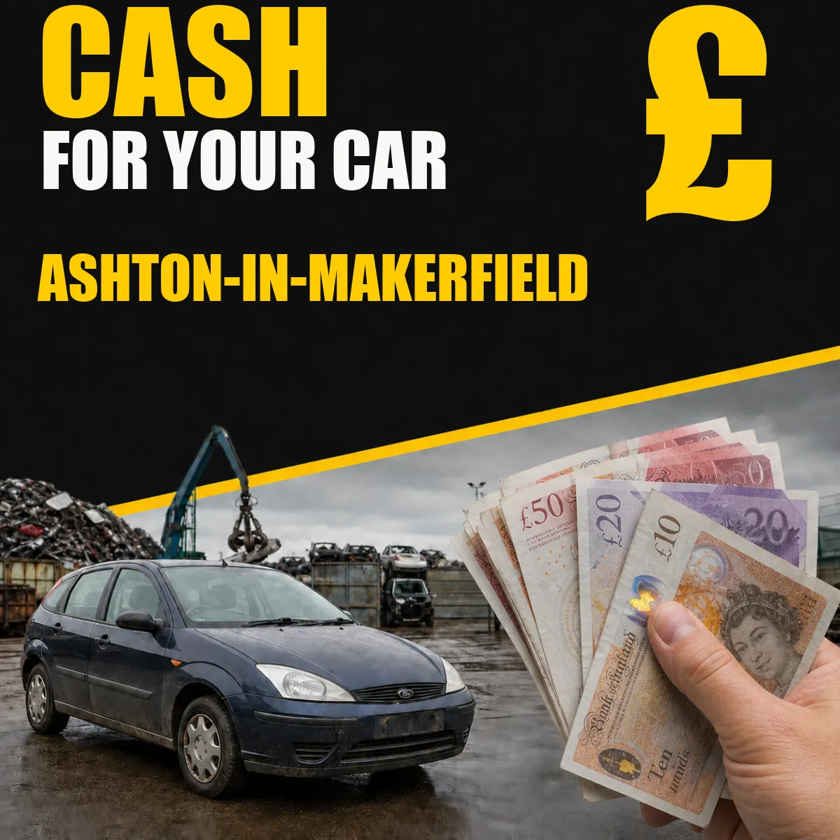 Cash for your car in Ashton-in-Makerfield from Blackburn Scrap Yard