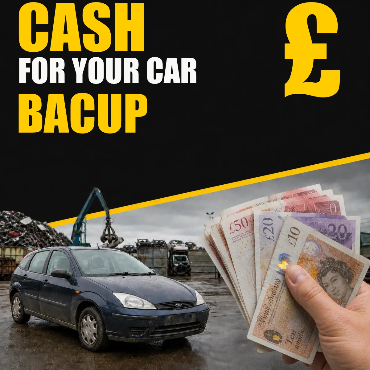 Cash for your car in Bacup from Blackburn Scrap Yard