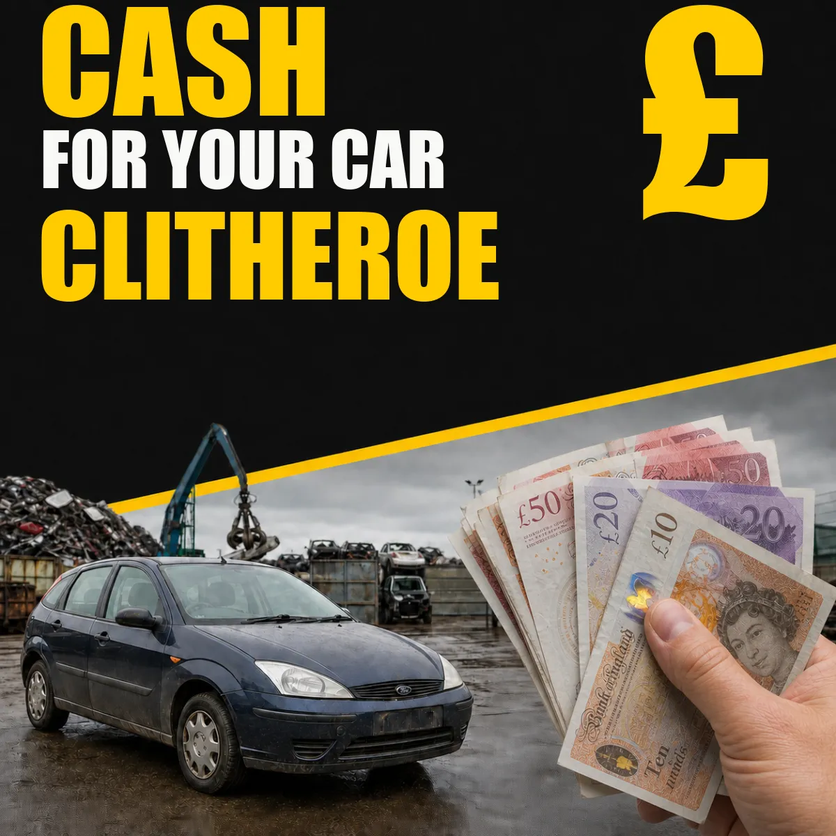 Cash for your car in Clitheroe from Blackburn Scrap Yard