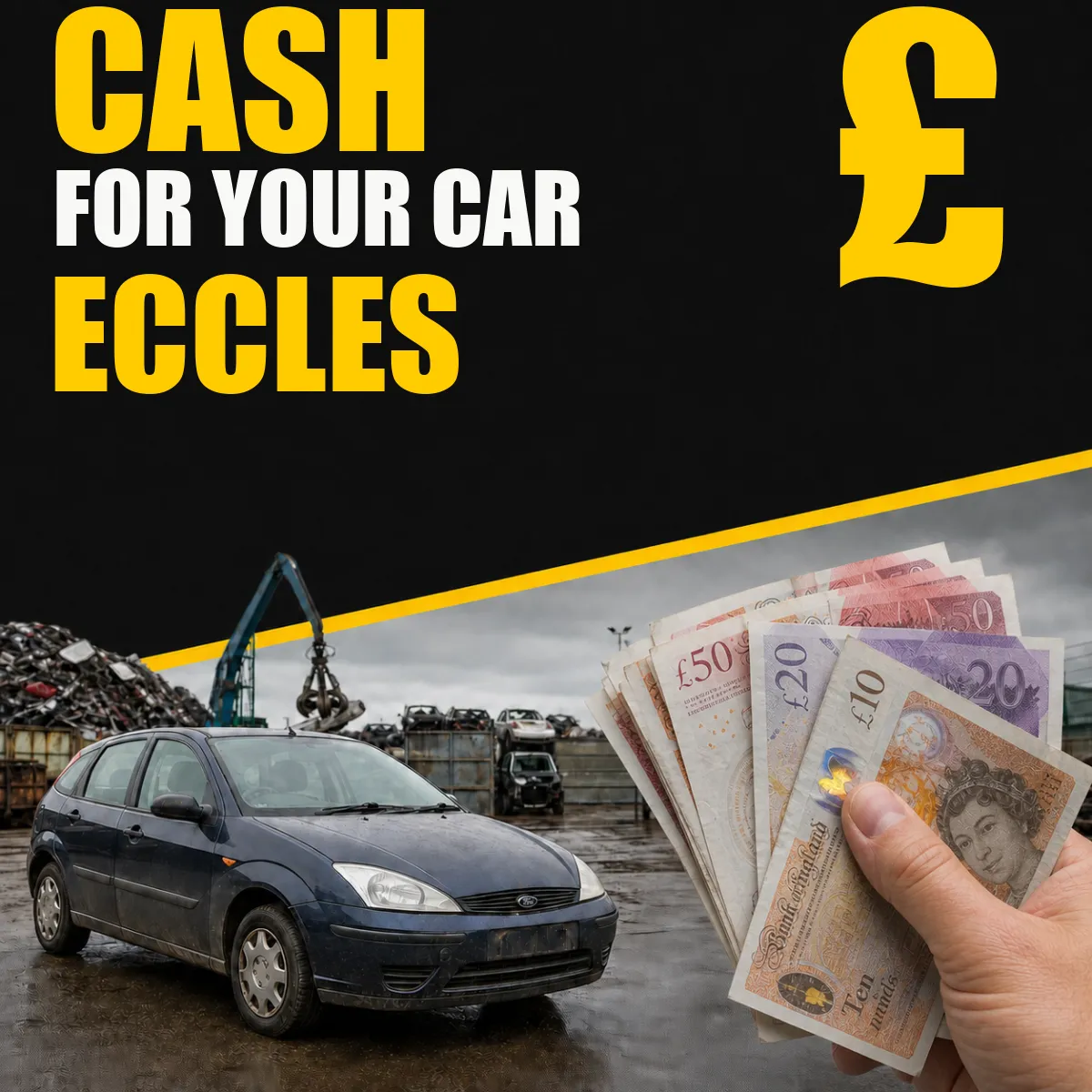 Cash for your car in Eccles from Blackburn Scrap Yard