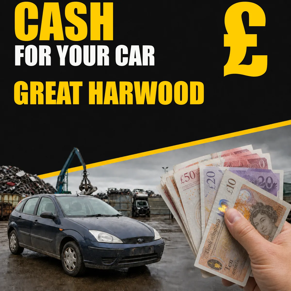 Cash for your car in Great Harwood from Blackburn Scrap Yard