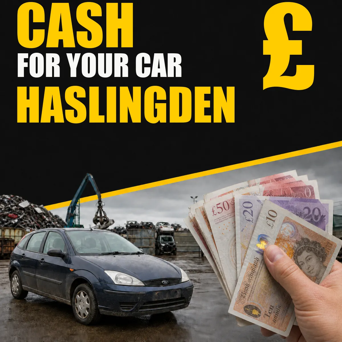 Cash for your car in Haslingden from Blackburn Scrap Yard