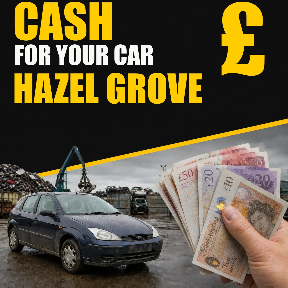 Cash for your car in Hazel Grove from Blackburn Scrap Yard