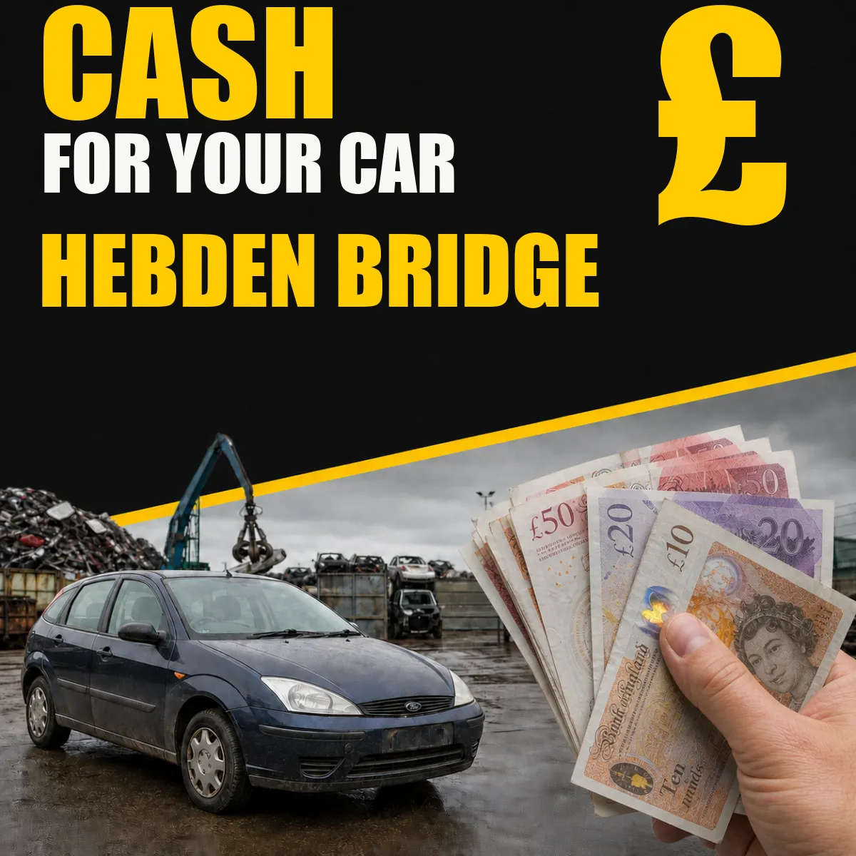 Cash for your car in Hebden Bridge from Blackburn Scrap Yard
