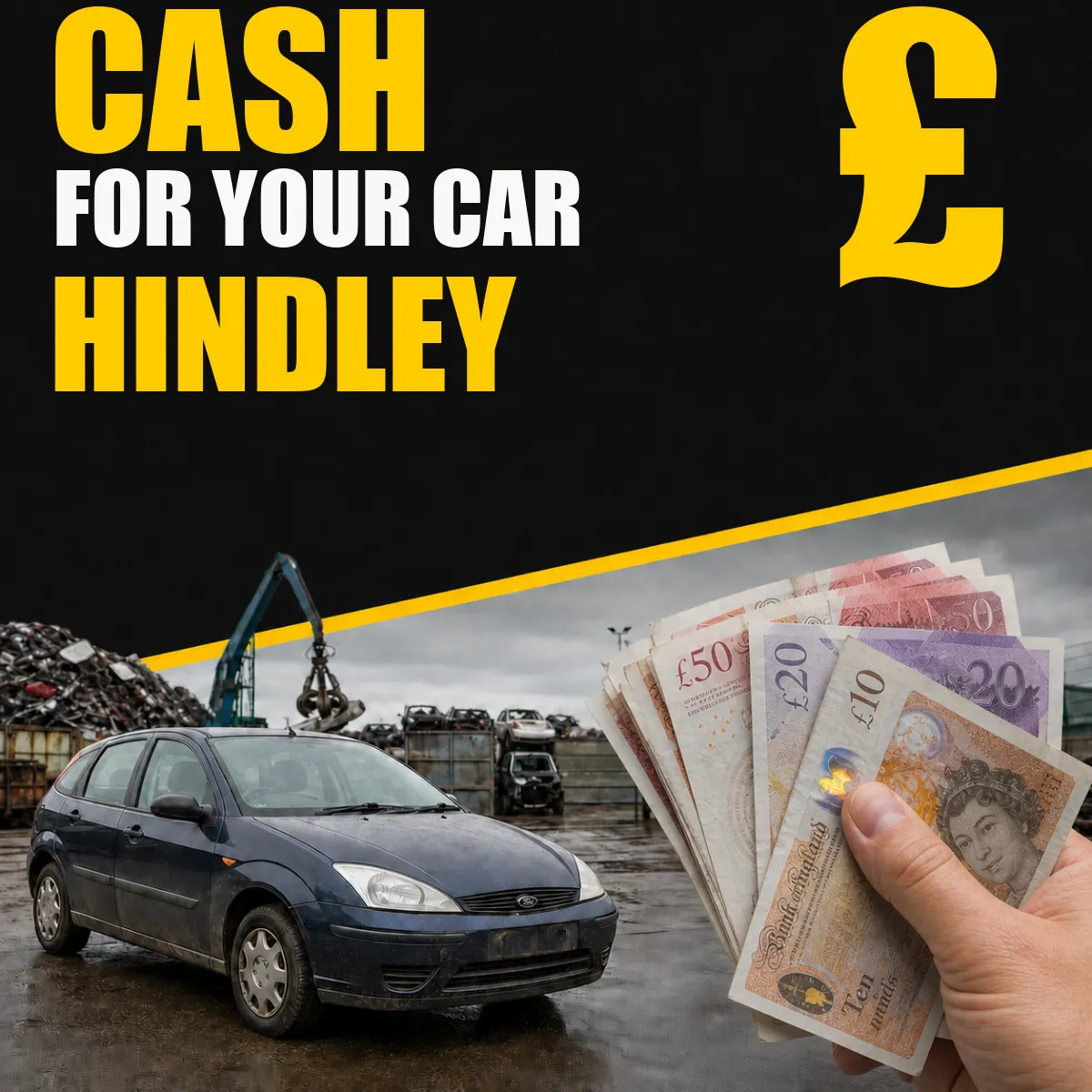 Cash for your car in Hindley from Blackburn Scrap Yard