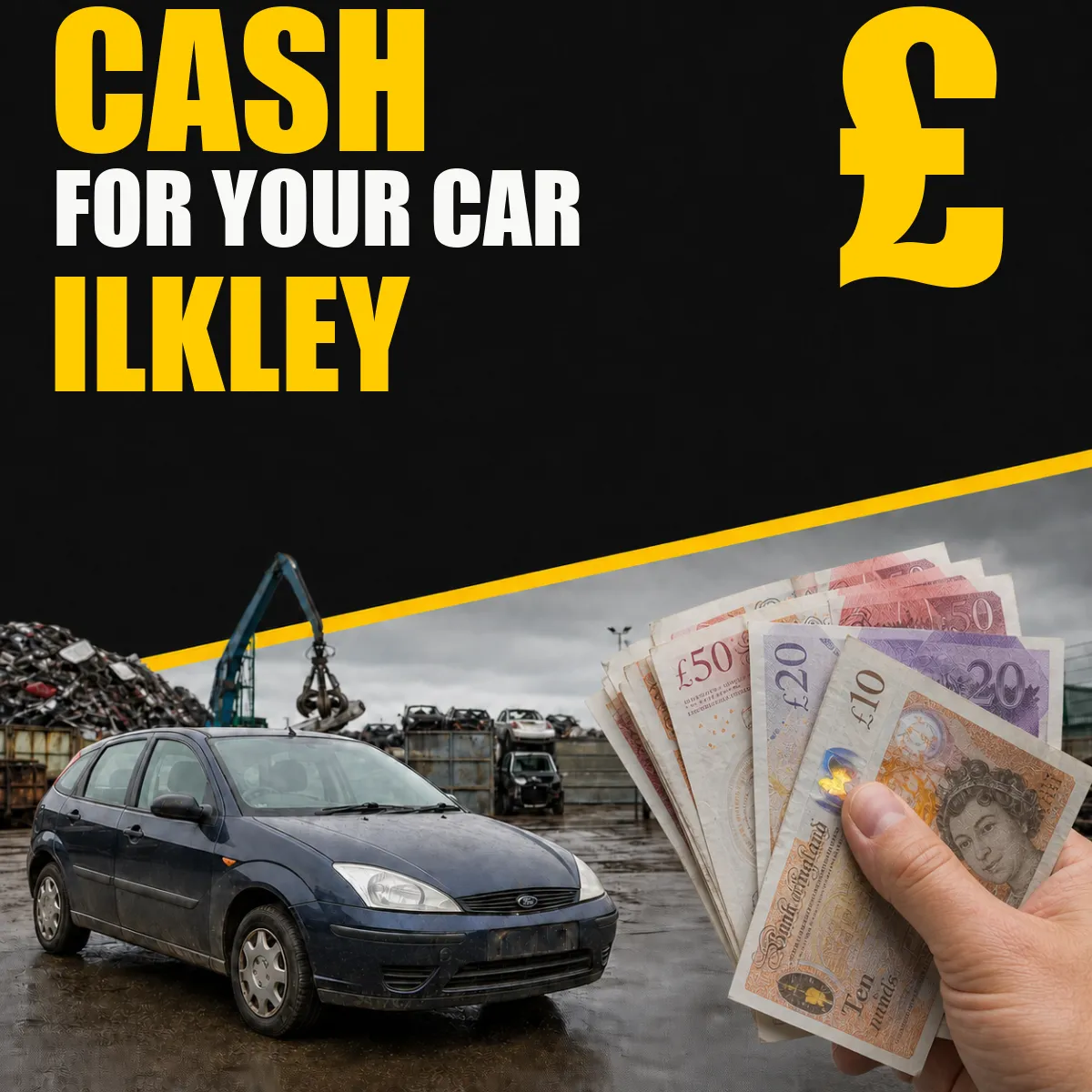 Cash for your car in Ilkley from Blackburn Scrap Yard
