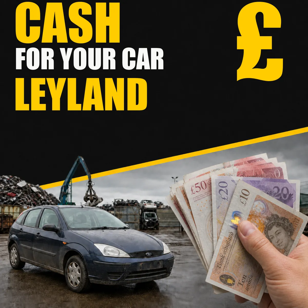 Cash for your car in Leyland from Blackburn Scrap Yard