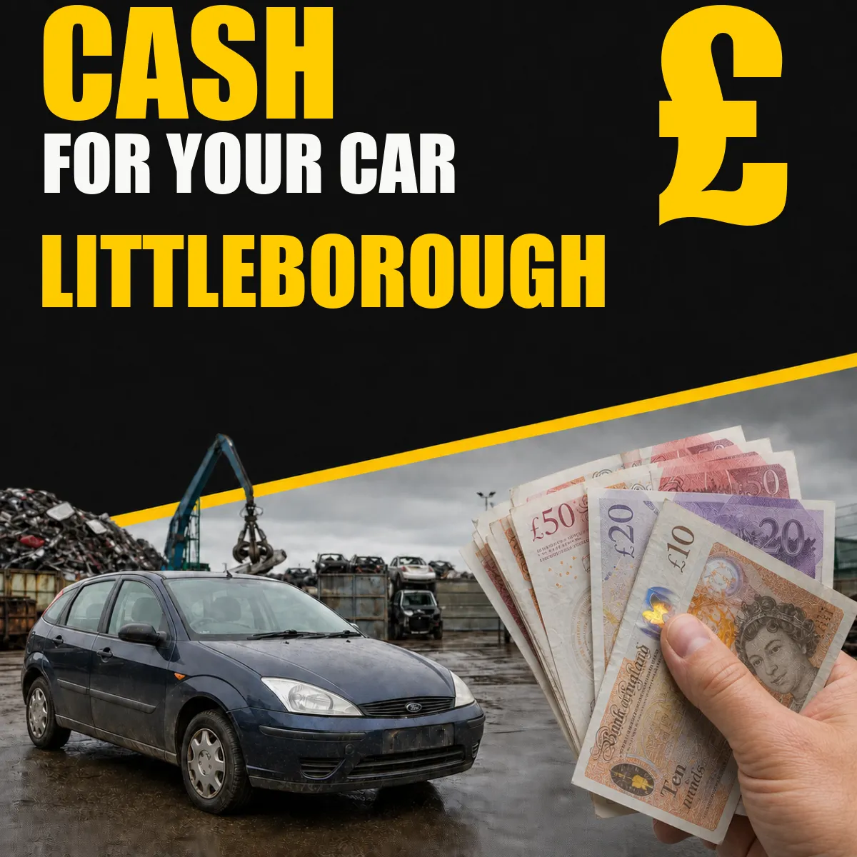 Cash for your car in Littleborough from Blackburn Scrap Yard