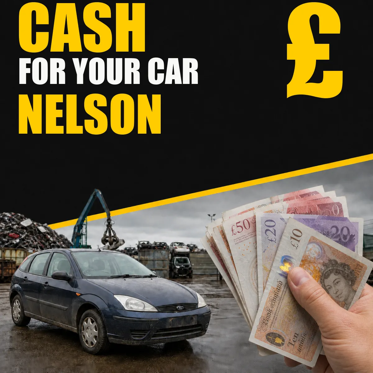 Cash for your car in Nelson from Blackburn Scrap Yard