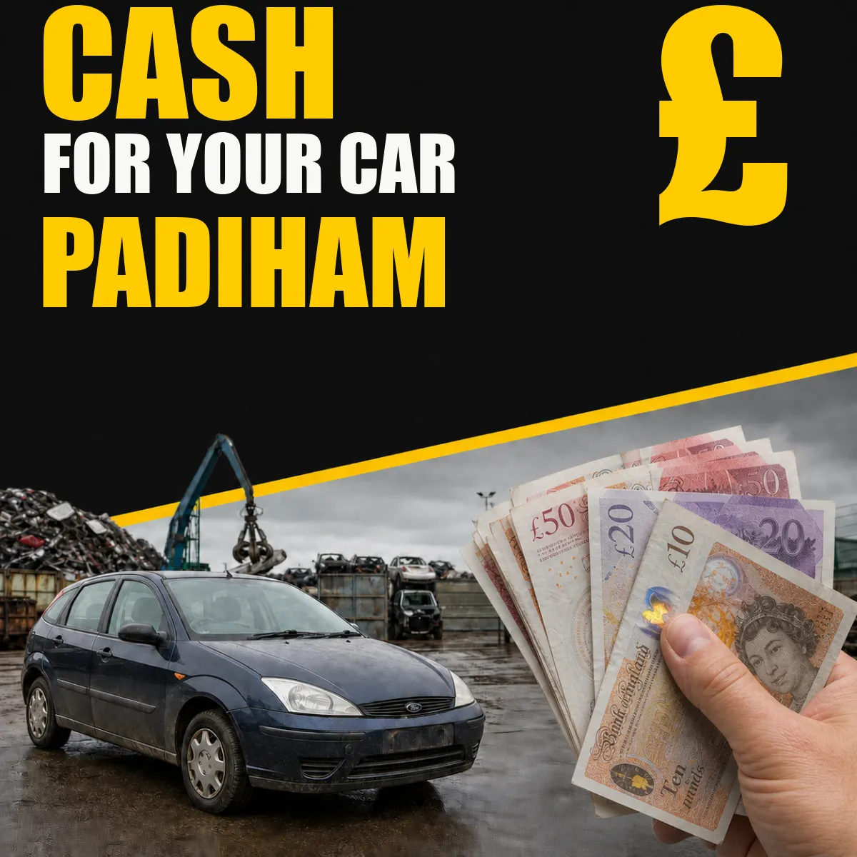 Cash for your car in Padiham from Blackburn Scrap Yard