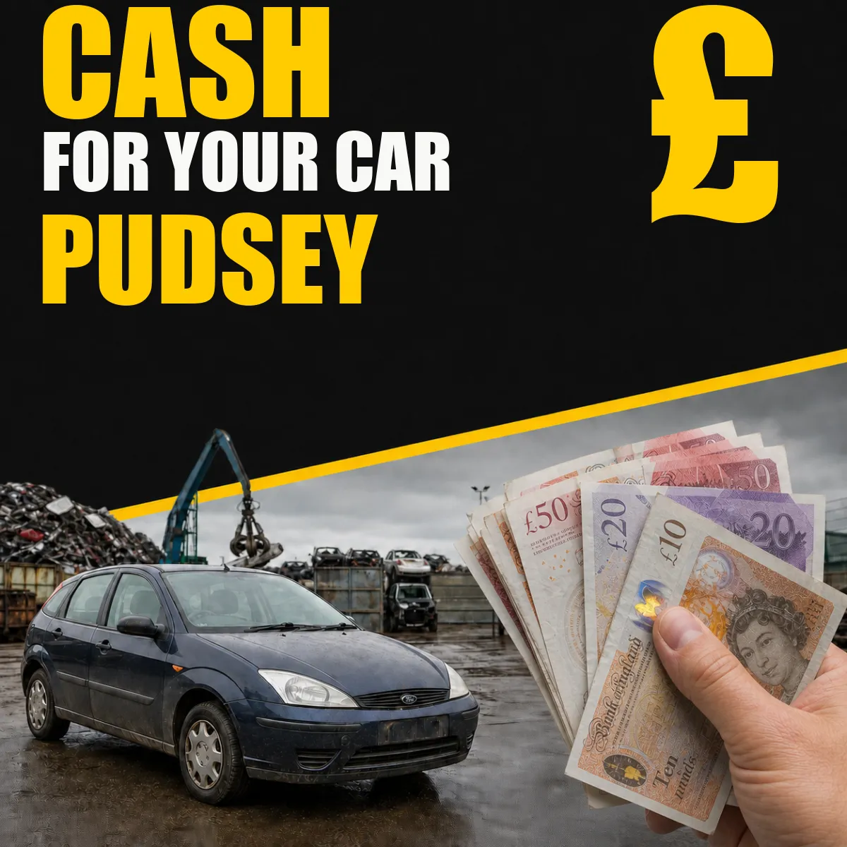 Cash for your car in Pudsey from Blackburn Scrap Yard