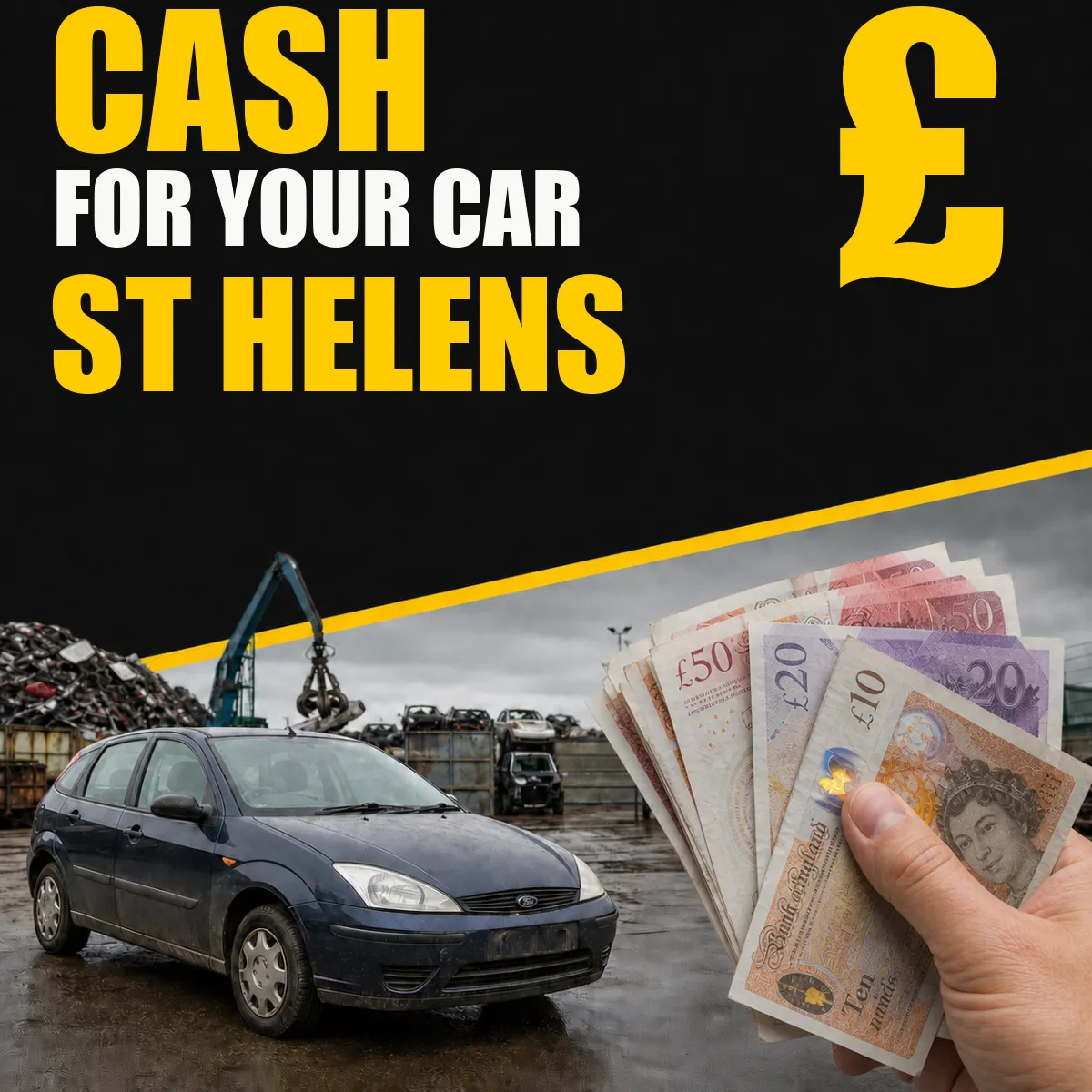 Cash for your car in St Helens from Blackburn Scrap Yard