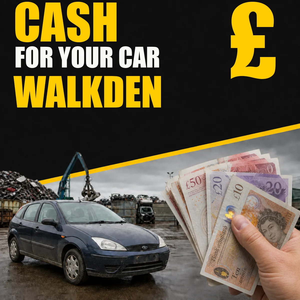 Cash for your car in Walkden from Blackburn Scrap Yard