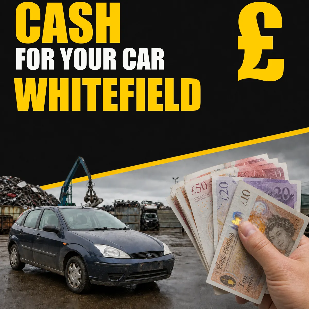 Cash for your car in Whitefield from Blackburn Scrap Yard