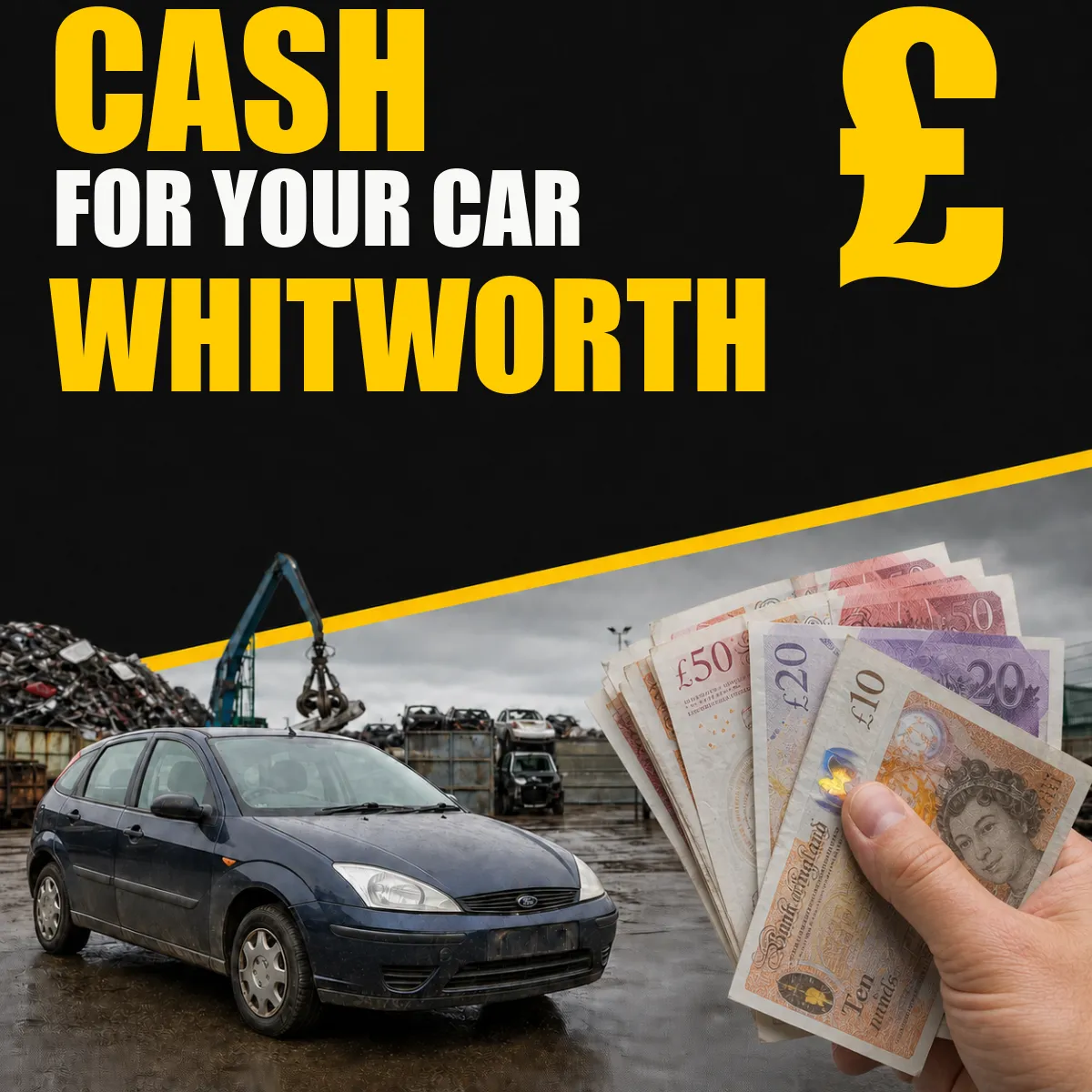 Cash for your car in Whitworth from Blackburn Scrap Yard