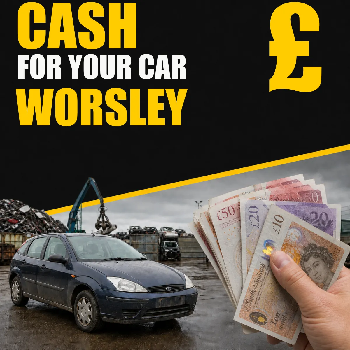 Cash for your car in Worsley from Blackburn Scrap Yard