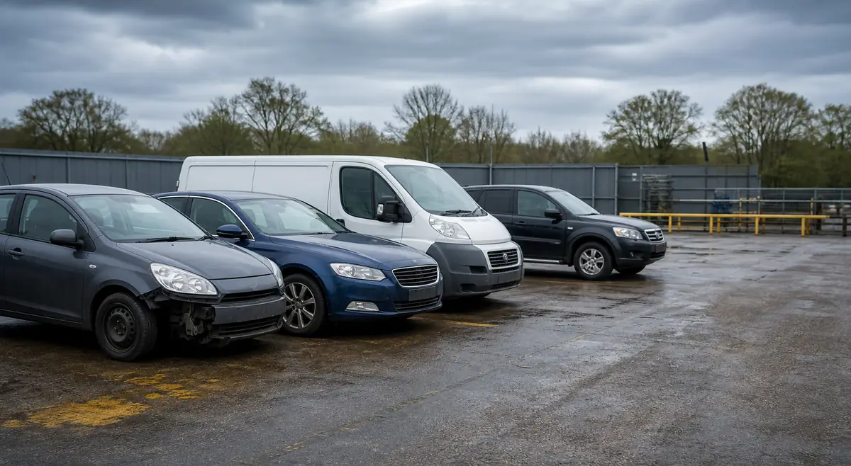 A range of cars, vans and 4x4 vehicles considered for scrap collection